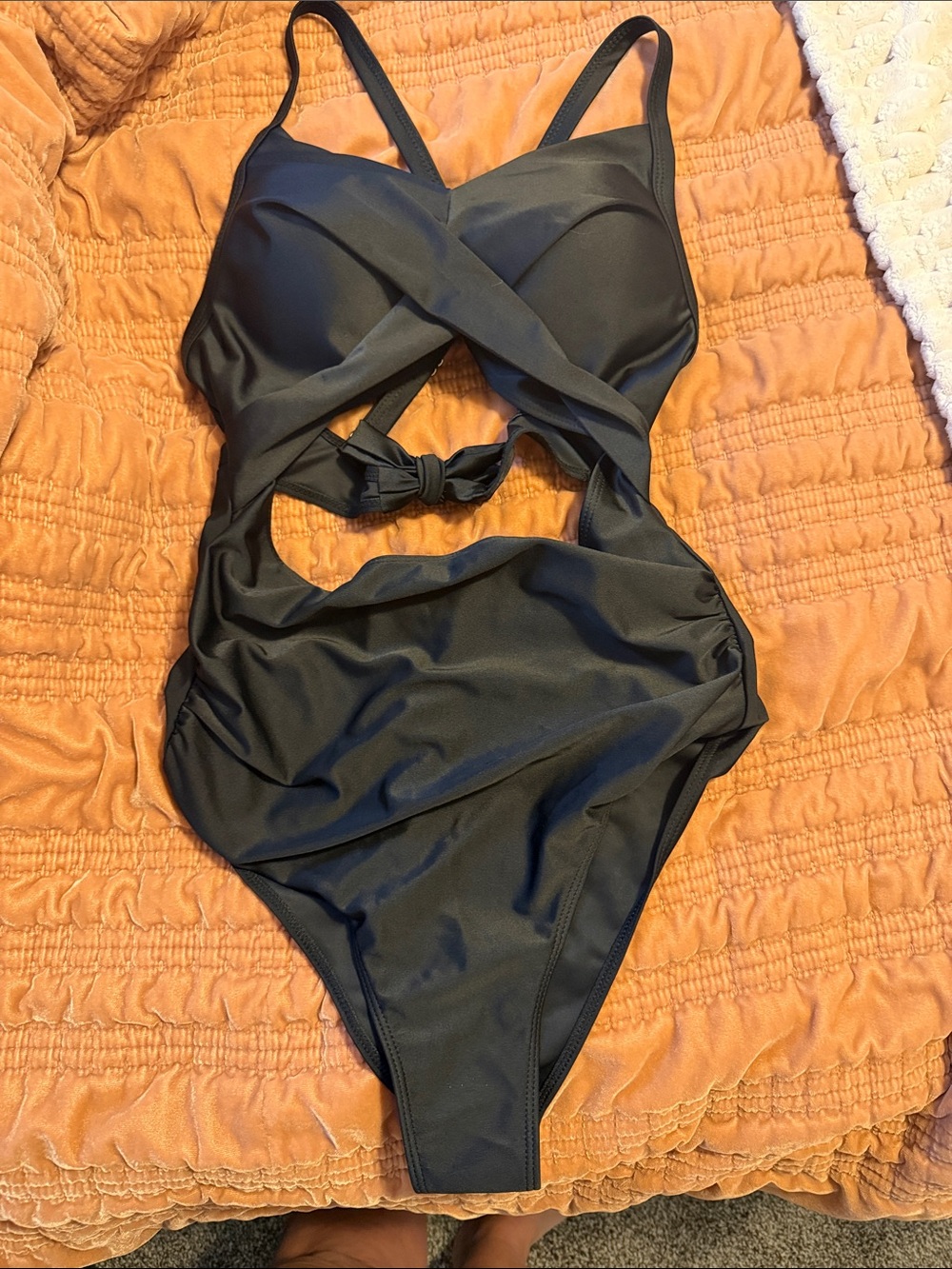 Black Cutout One-Piece Swimsuit